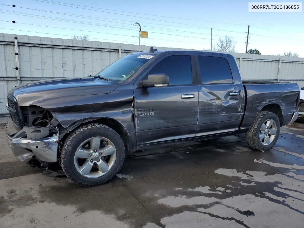 2016 Ram 1500 Slt VIN: 3C6RR7LT0GG136055 Lot: 42207194