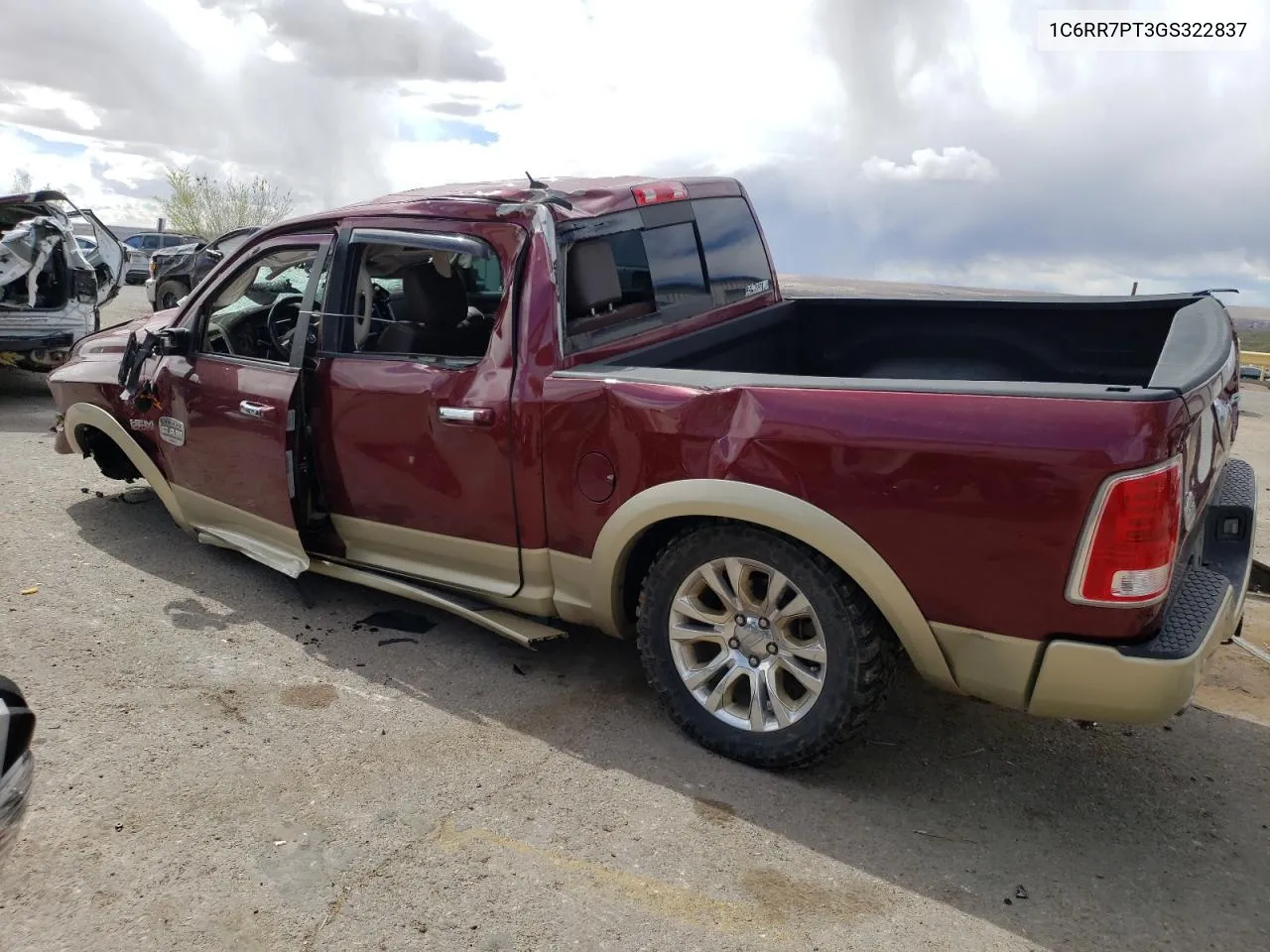 2016 Ram 1500 Longhorn VIN: 1C6RR7PT3GS322837 Lot: 47575914