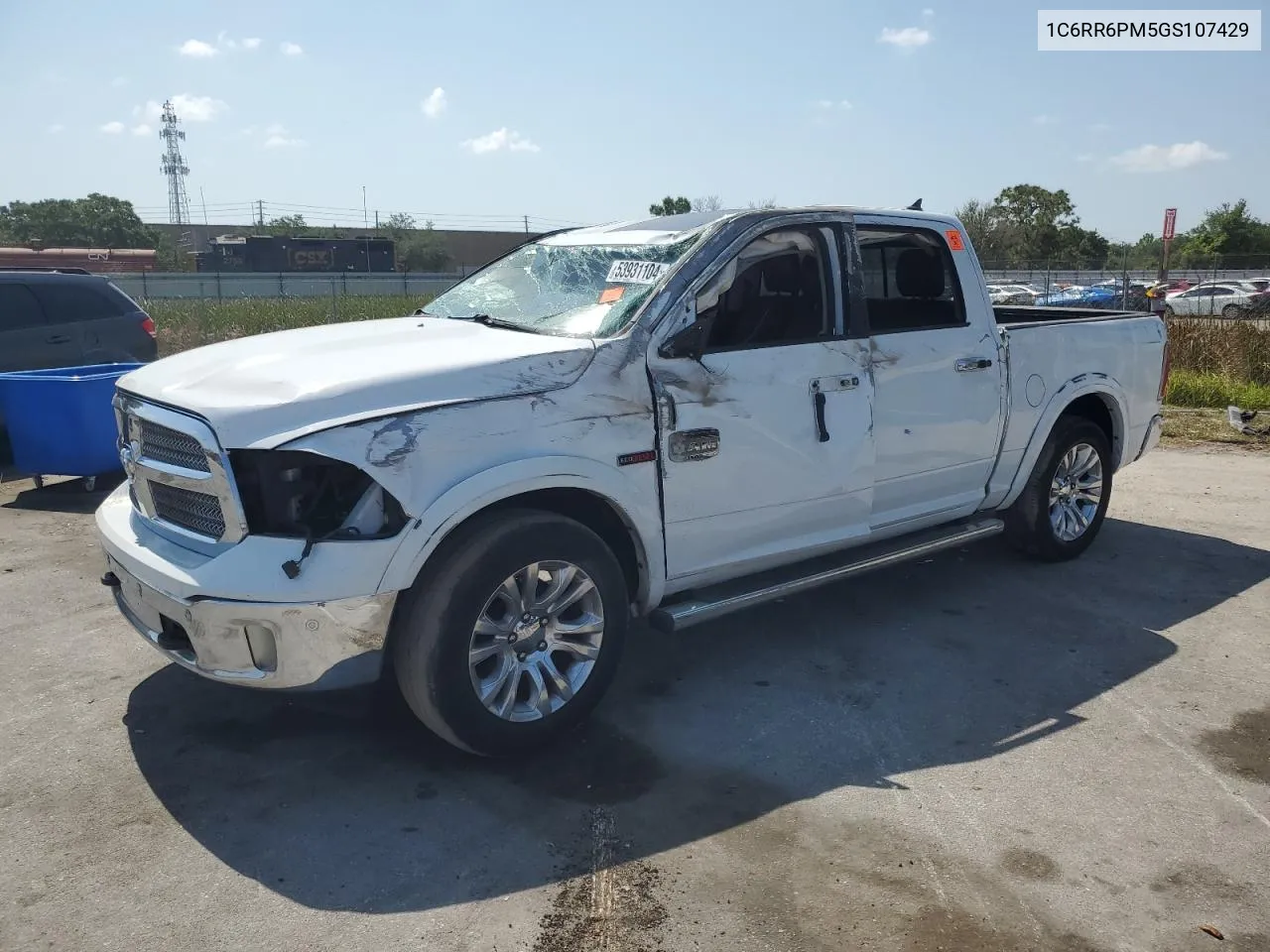 2016 Ram 1500 Longhorn VIN: 1C6RR6PM5GS107429 Lot: 53931104