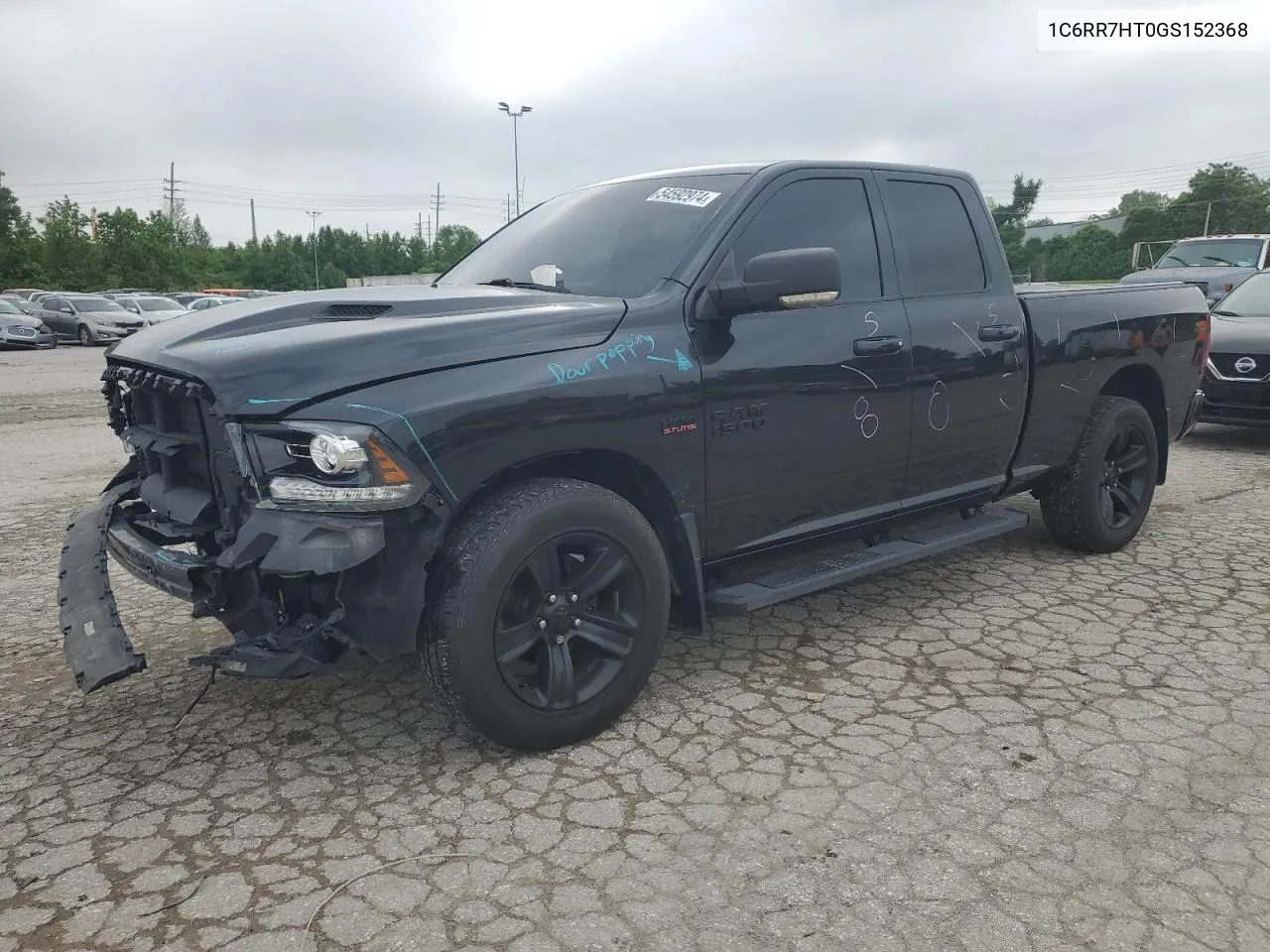 2016 Ram 1500 Sport VIN: 1C6RR7HT0GS152368 Lot: 54592974