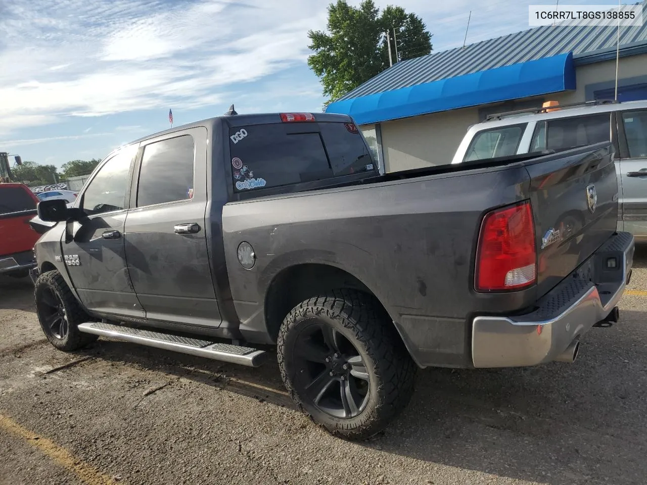 2016 Ram 1500 Slt VIN: 1C6RR7LT8GS138855 Lot: 58650914