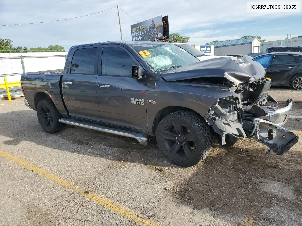 2016 Ram 1500 Slt VIN: 1C6RR7LT8GS138855 Lot: 58650914