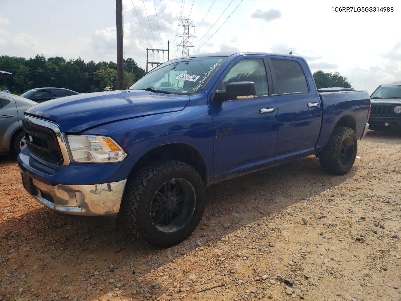 2016 Ram 1500 Slt VIN: 1C6RR7LG5GS314988 Lot: 59227304