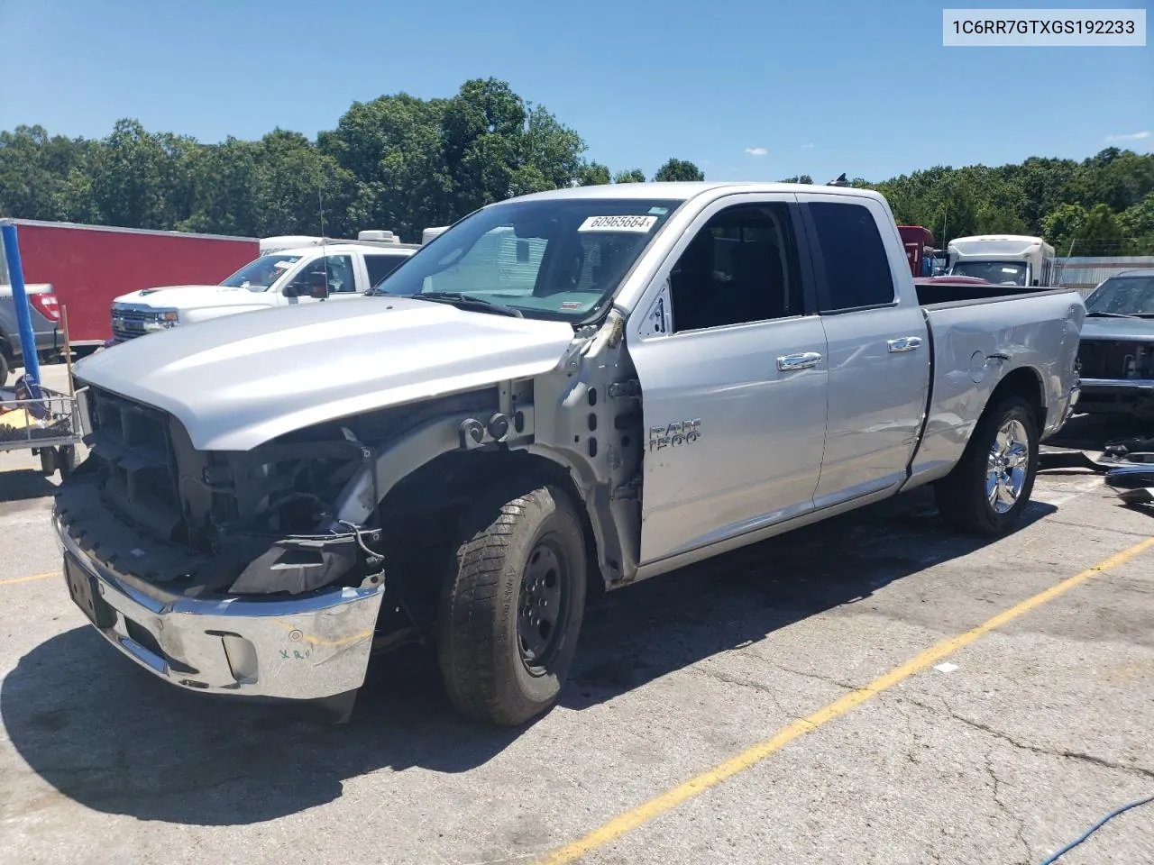 2016 Ram 1500 Slt VIN: 1C6RR7GTXGS192233 Lot: 60965664