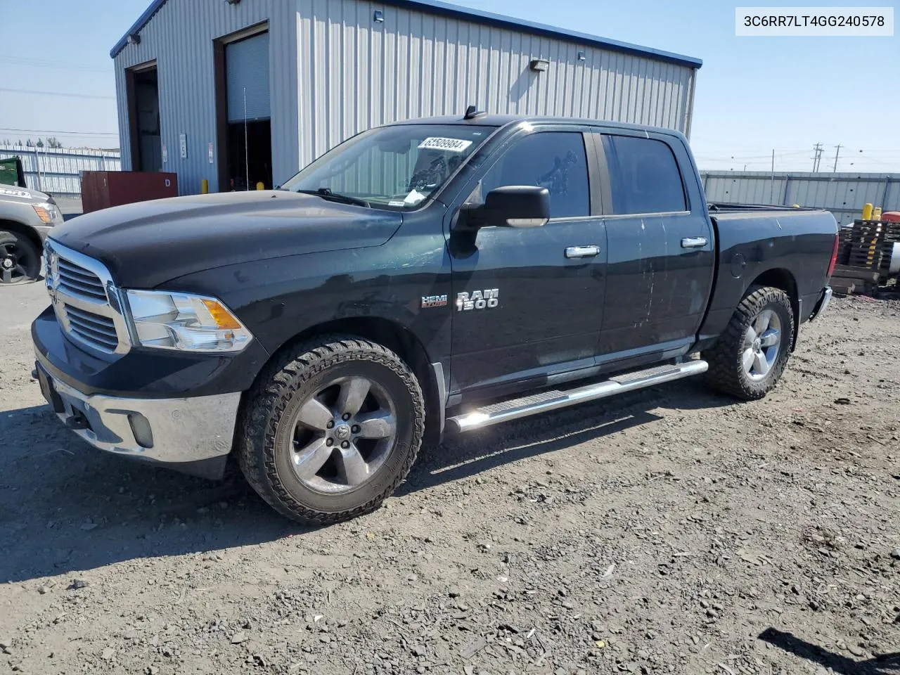 2016 Ram 1500 Slt VIN: 3C6RR7LT4GG240578 Lot: 62509984