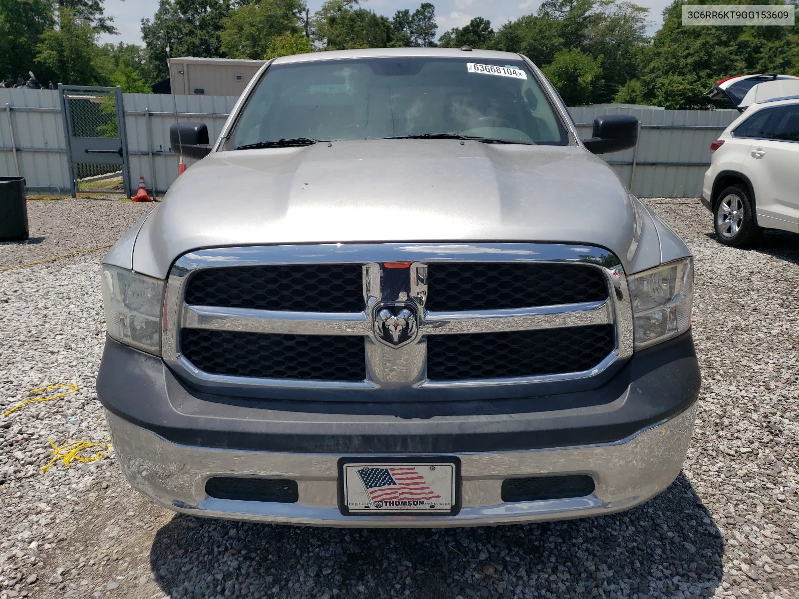 2016 Ram 1500 St VIN: 3C6RR6KT9GG153609 Lot: 63668104