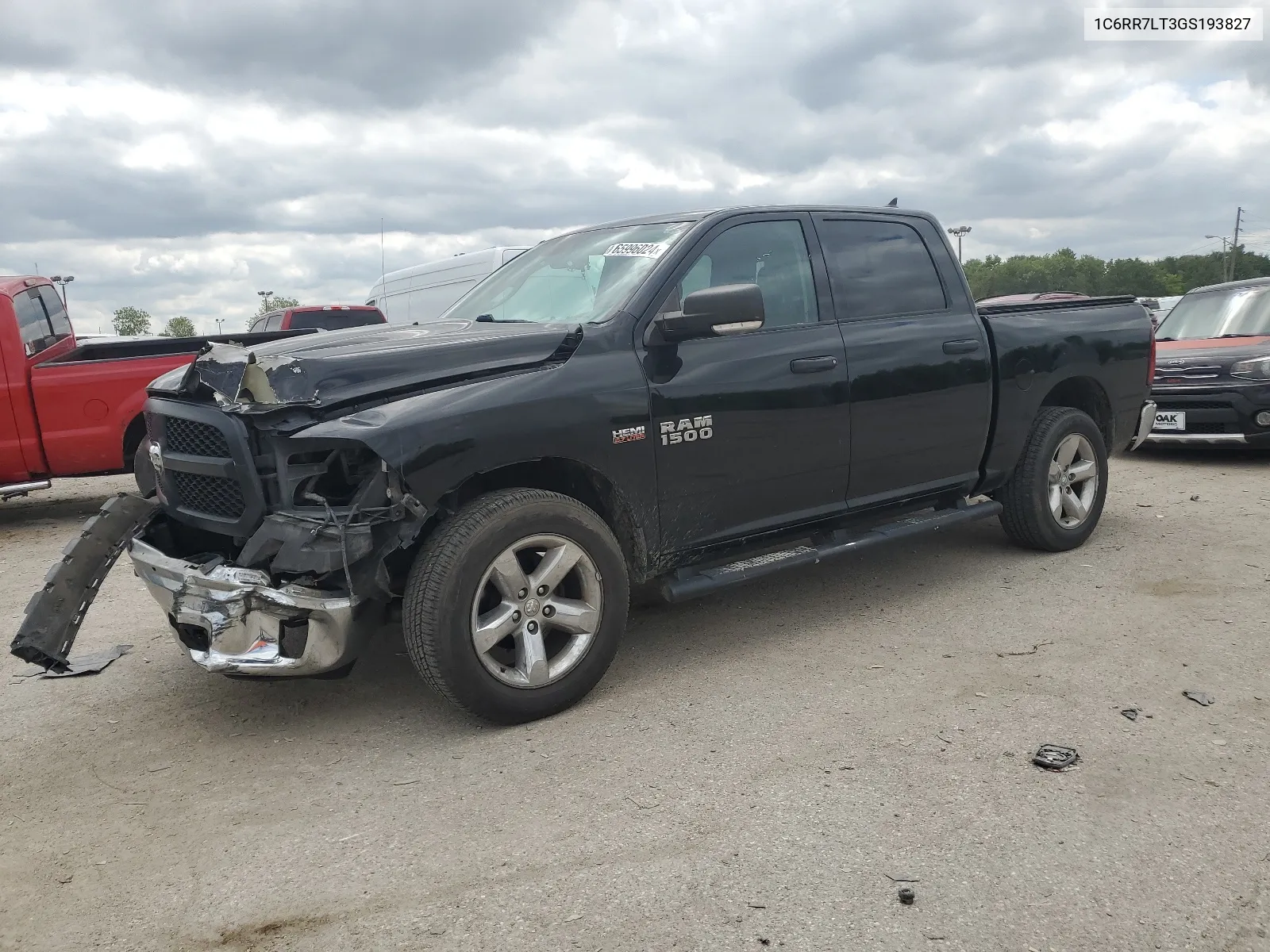 1C6RR7LT3GS193827 2016 Ram 1500 Slt