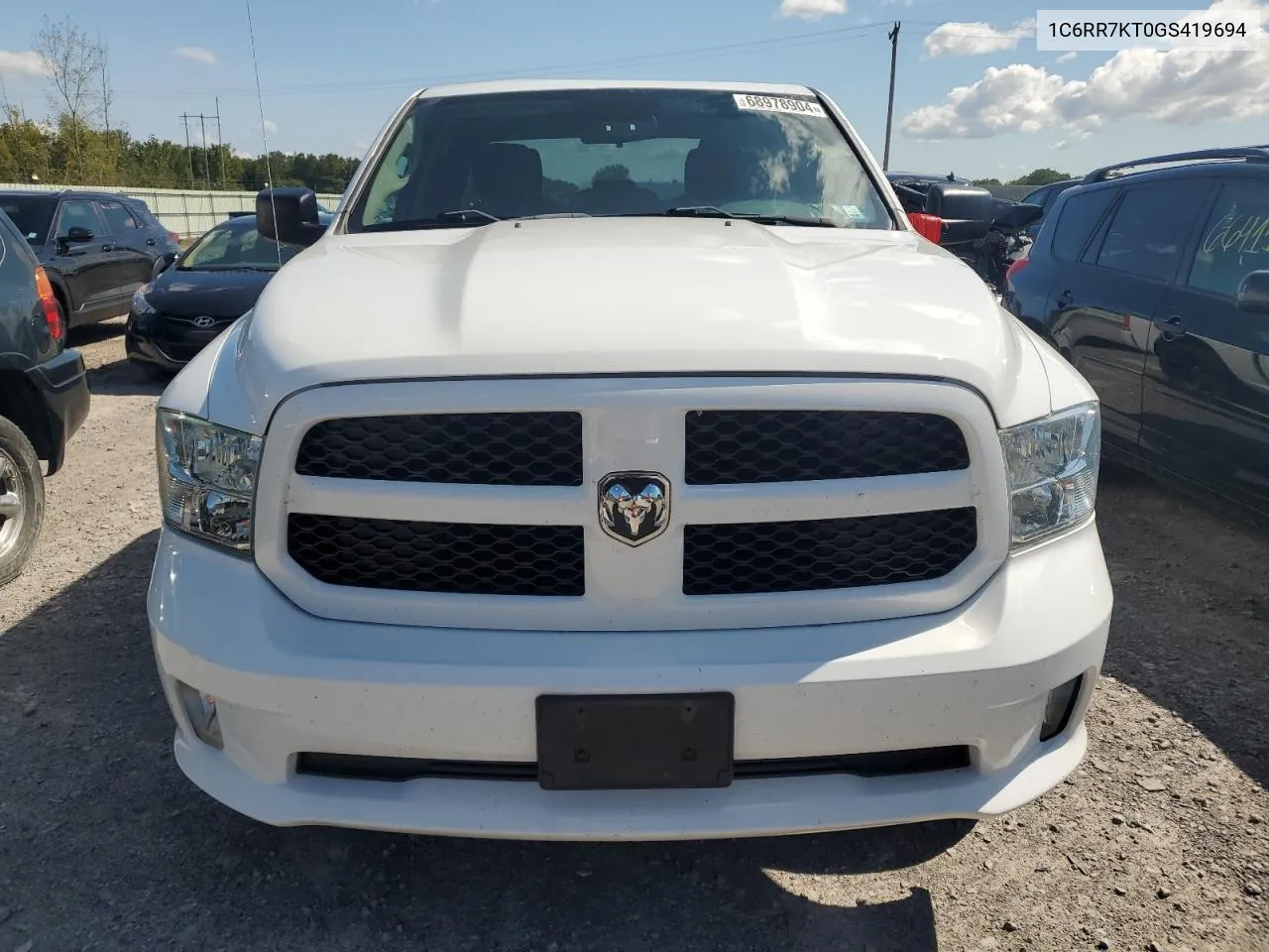 2016 Ram 1500 St VIN: 1C6RR7KT0GS419694 Lot: 68978904