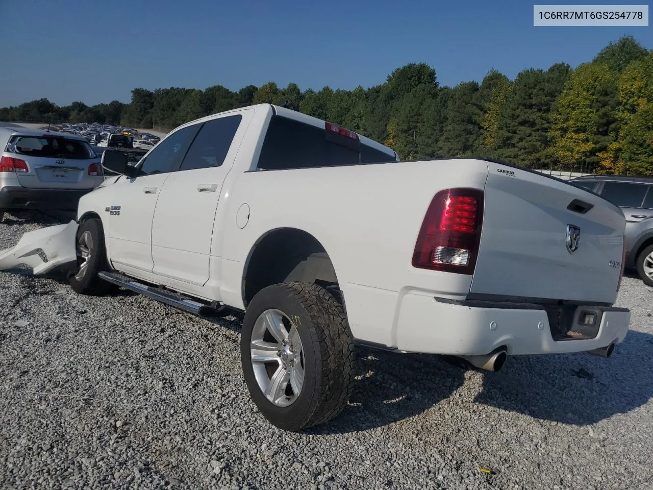 1C6RR7MT6GS254778 2016 Ram 1500 Sport