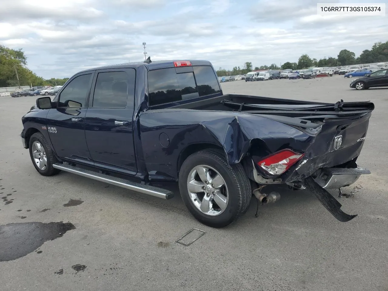 2016 Ram 1500 Slt VIN: 1C6RR7TT3GS105374 Lot: 69742424