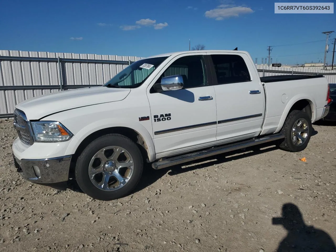 2016 Ram 1500 Laramie VIN: 1C6RR7VT6GS392643 Lot: 70387954