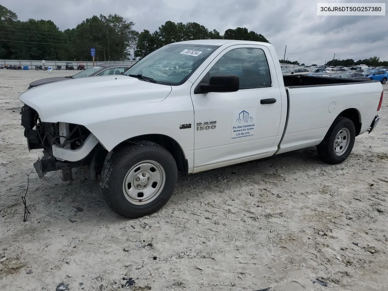 2016 Ram 1500 St VIN: 3C6JR6DT5GG257380 Lot: 70878254