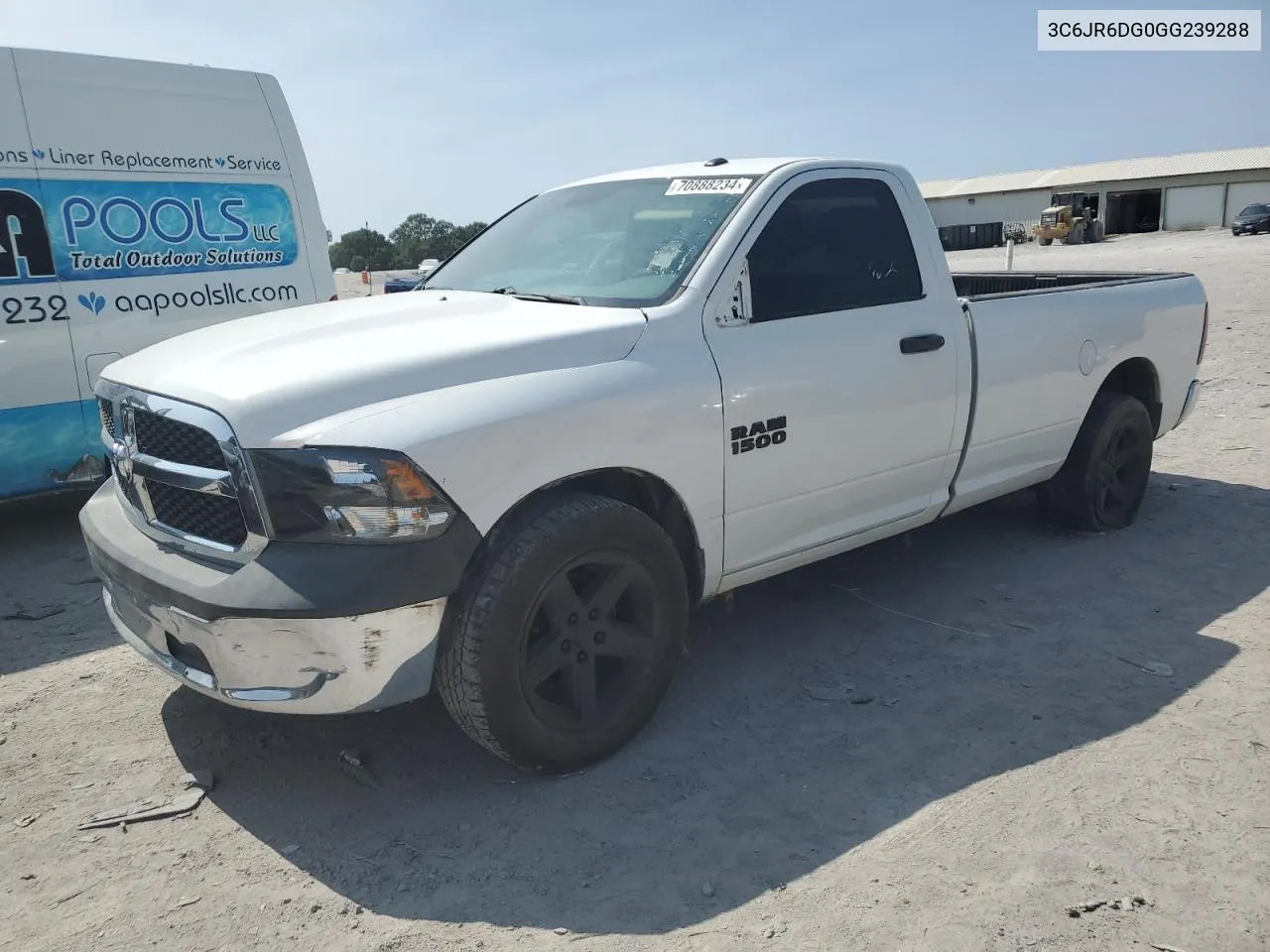 2016 Ram 1500 St VIN: 3C6JR6DG0GG239288 Lot: 70888234