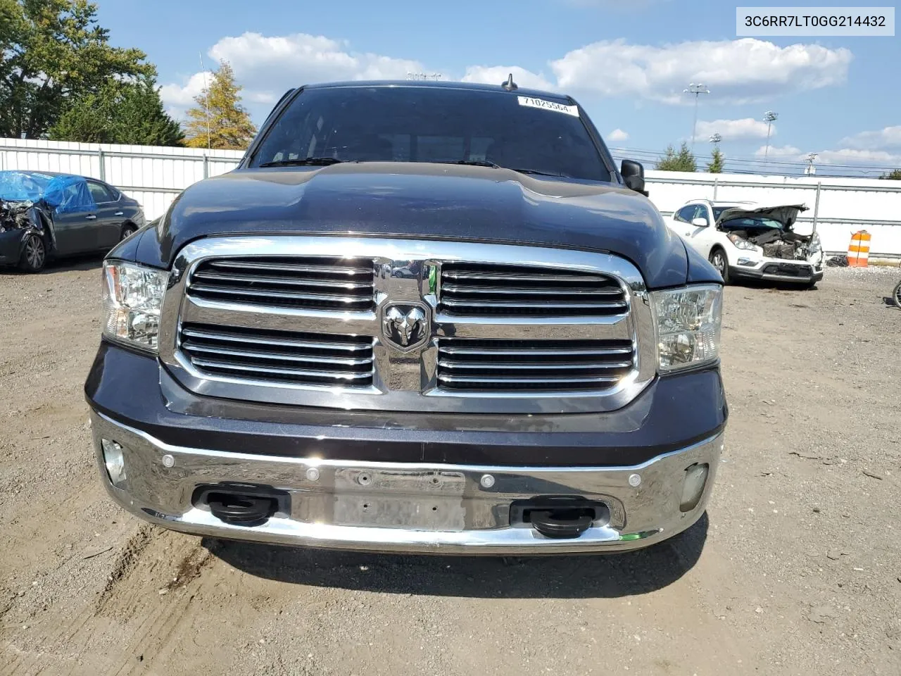 2016 Ram 1500 Slt VIN: 3C6RR7LT0GG214432 Lot: 71025564