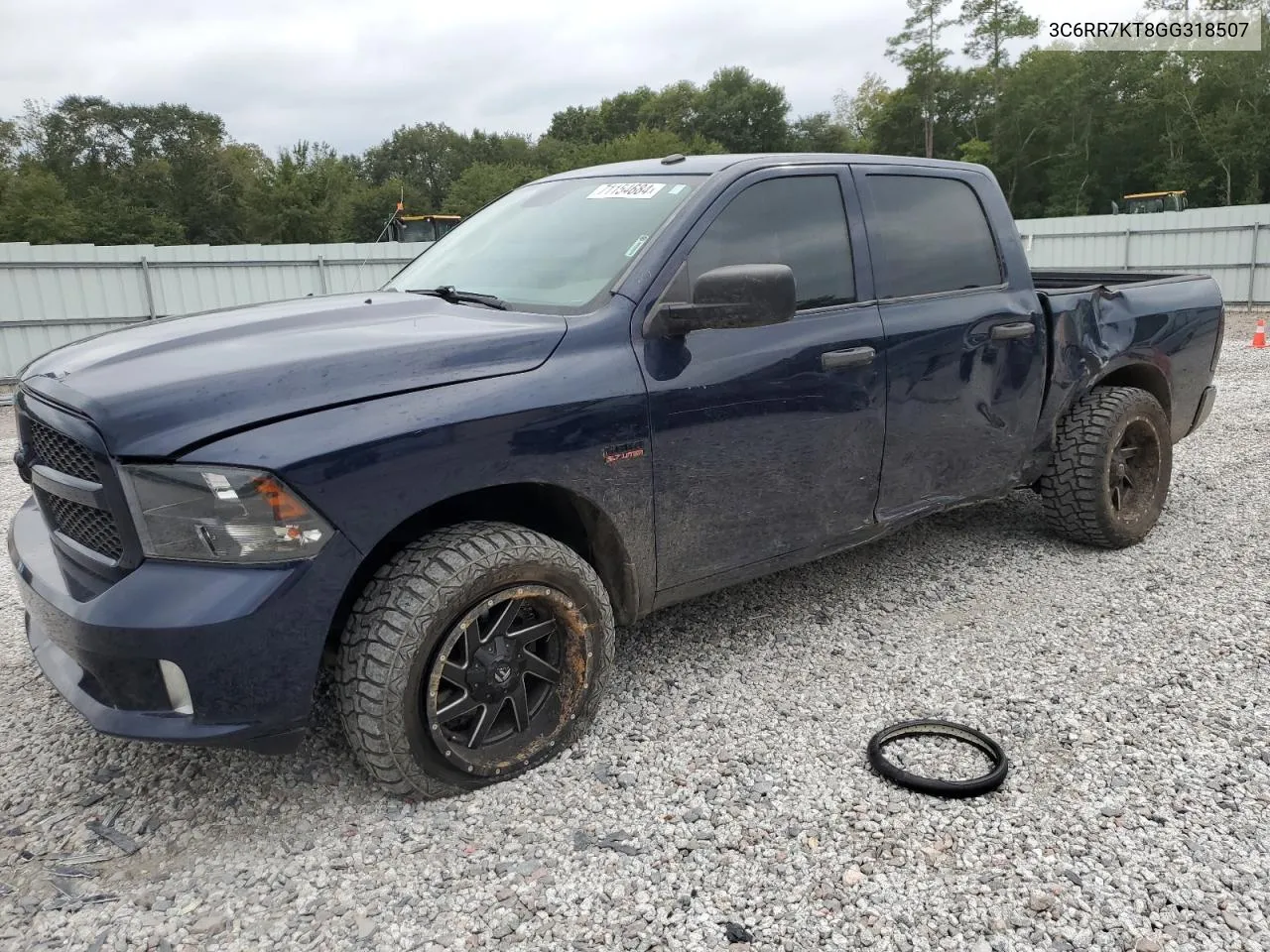 2016 Ram 1500 St VIN: 3C6RR7KT8GG318507 Lot: 71154684