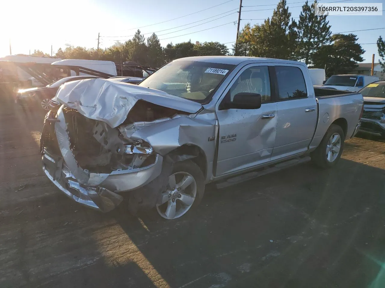 2016 Ram 1500 Slt VIN: 1C6RR7LT2GS397356 Lot: 71189214