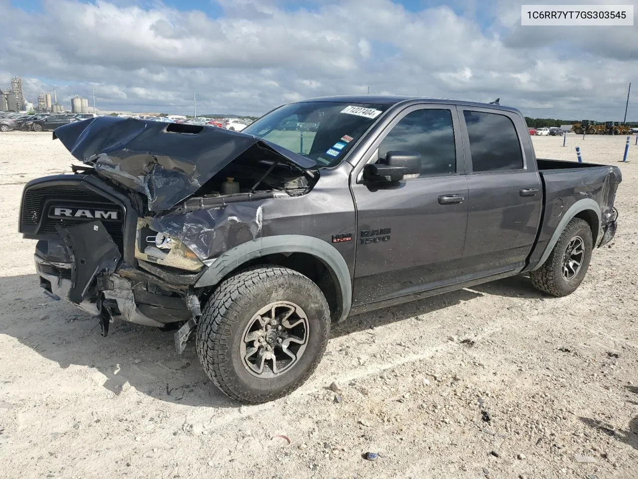 2016 Ram 1500 Rebel VIN: 1C6RR7YT7GS303545 Lot: 71227404