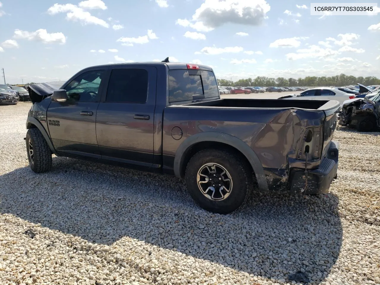 2016 Ram 1500 Rebel VIN: 1C6RR7YT7GS303545 Lot: 71227404