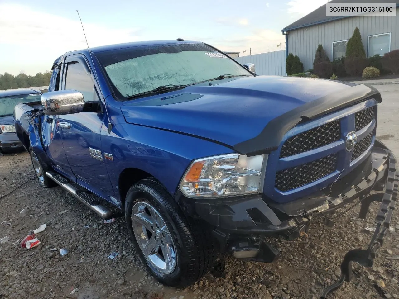 2016 Ram 1500 St VIN: 3C6RR7KT1GG316100 Lot: 71410354