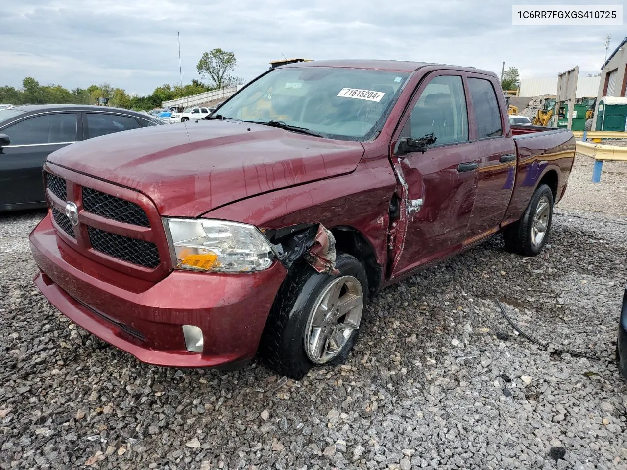 2016 Ram 1500 St VIN: 1C6RR7FGXGS410725 Lot: 71615204