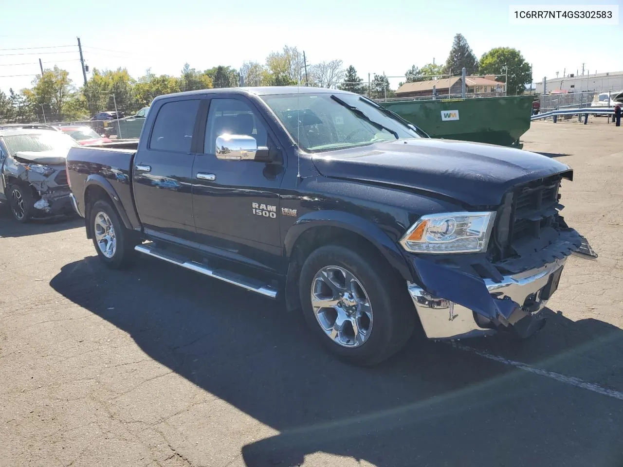 2016 Ram 1500 Laramie VIN: 1C6RR7NT4GS302583 Lot: 71717014