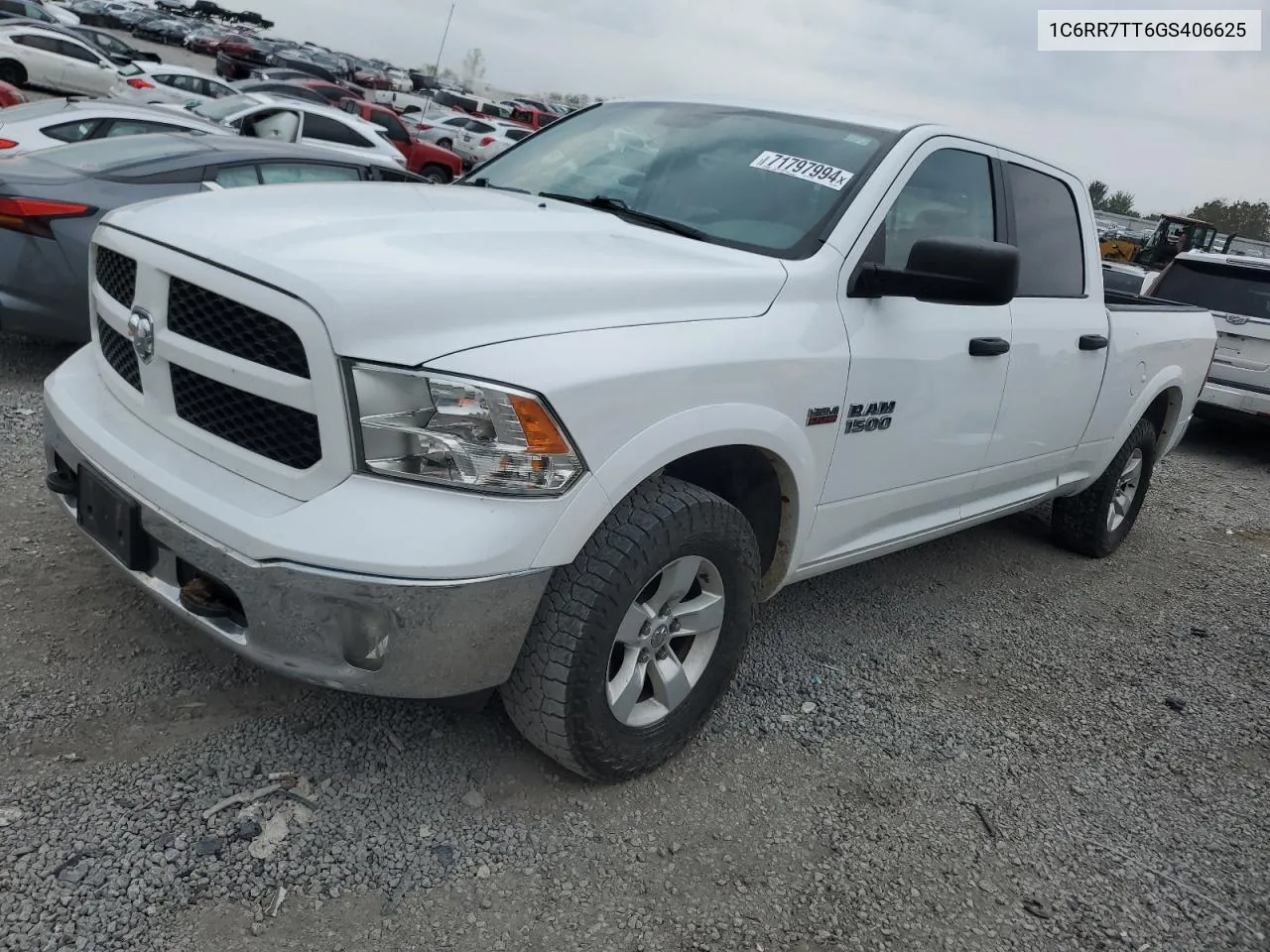 2016 Ram 1500 Slt VIN: 1C6RR7TT6GS406625 Lot: 71797994