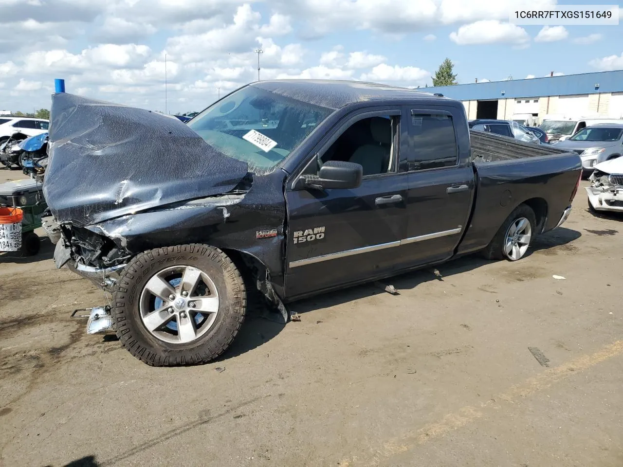 2016 Ram 1500 St VIN: 1C6RR7FTXGS151649 Lot: 71799804