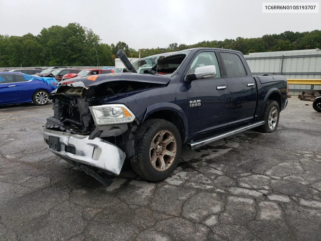 2016 Ram 1500 Laramie VIN: 1C6RR6NG1GS193707 Lot: 71928724