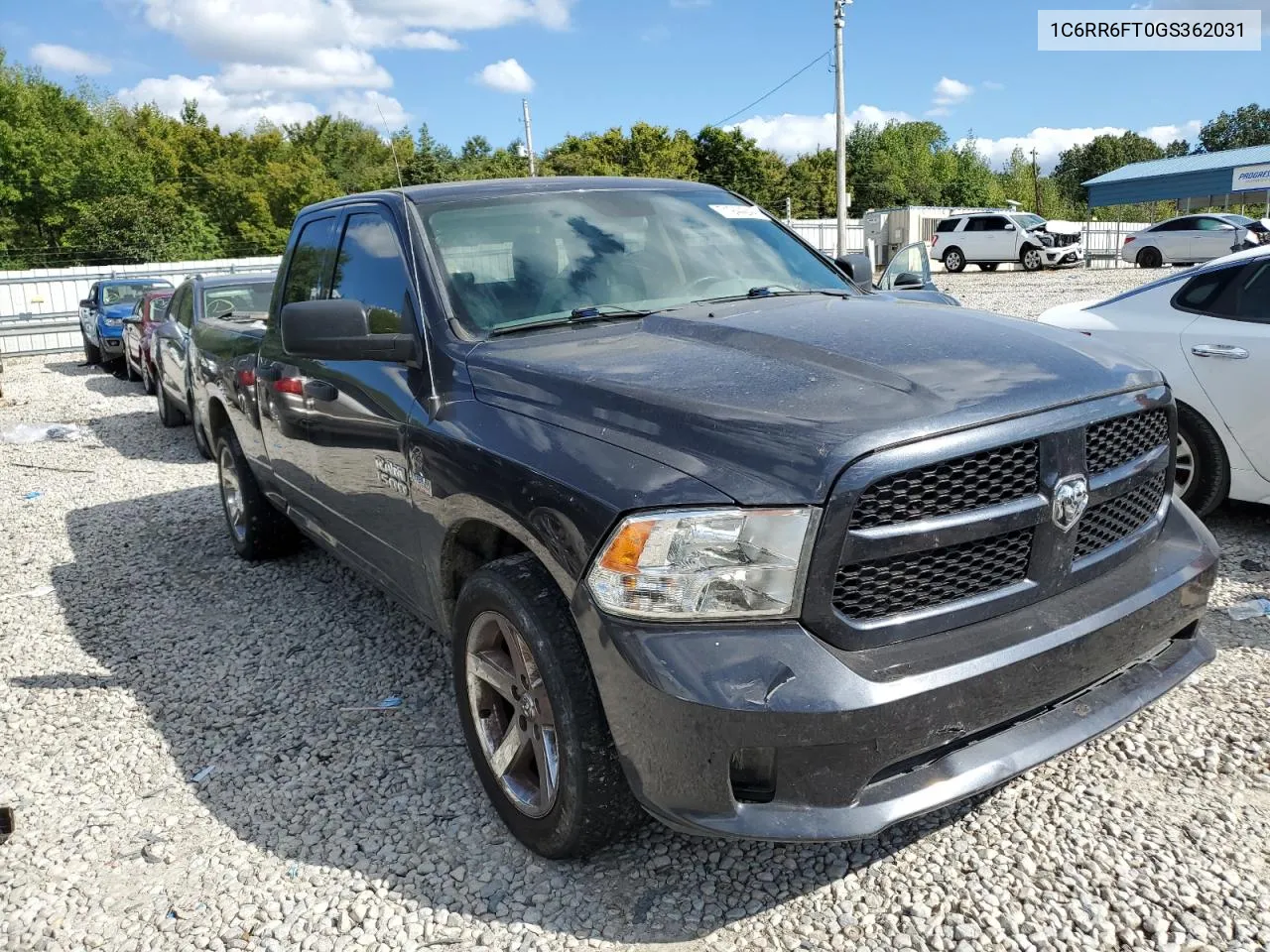 1C6RR6FT0GS362031 2016 Ram 1500 St