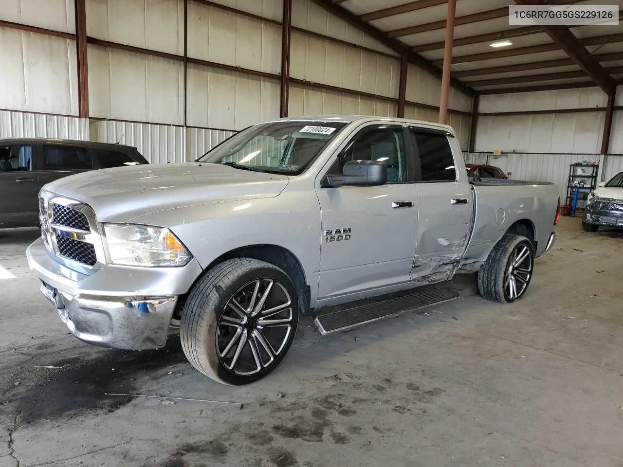 2016 Ram 1500 Slt VIN: 1C6RR7GG5GS229126 Lot: 72100024