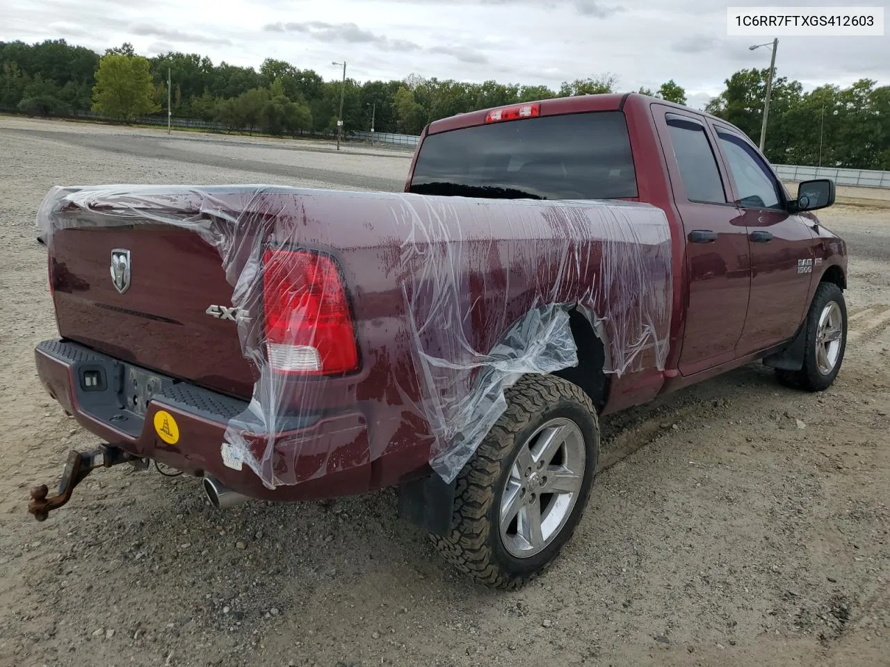 2016 Ram 1500 St VIN: 1C6RR7FTXGS412603 Lot: 72126214