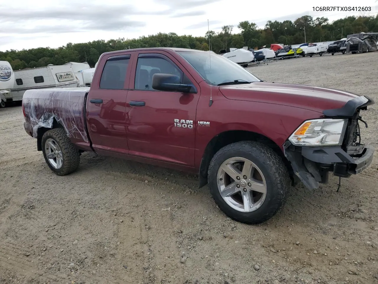 2016 Ram 1500 St VIN: 1C6RR7FTXGS412603 Lot: 72126214