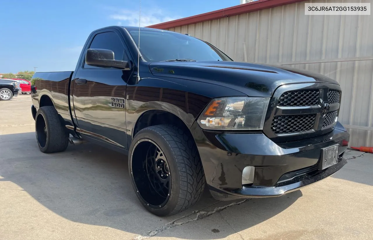 2016 Ram 1500 St VIN: 3C6JR6AT2GG153935 Lot: 72368334