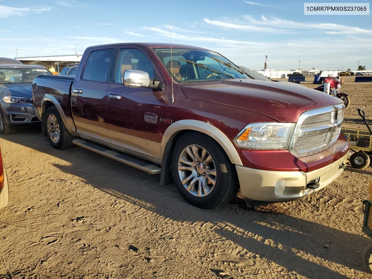 2016 Ram 1500 Longhorn VIN: 1C6RR7PMXGS237065 Lot: 72410304