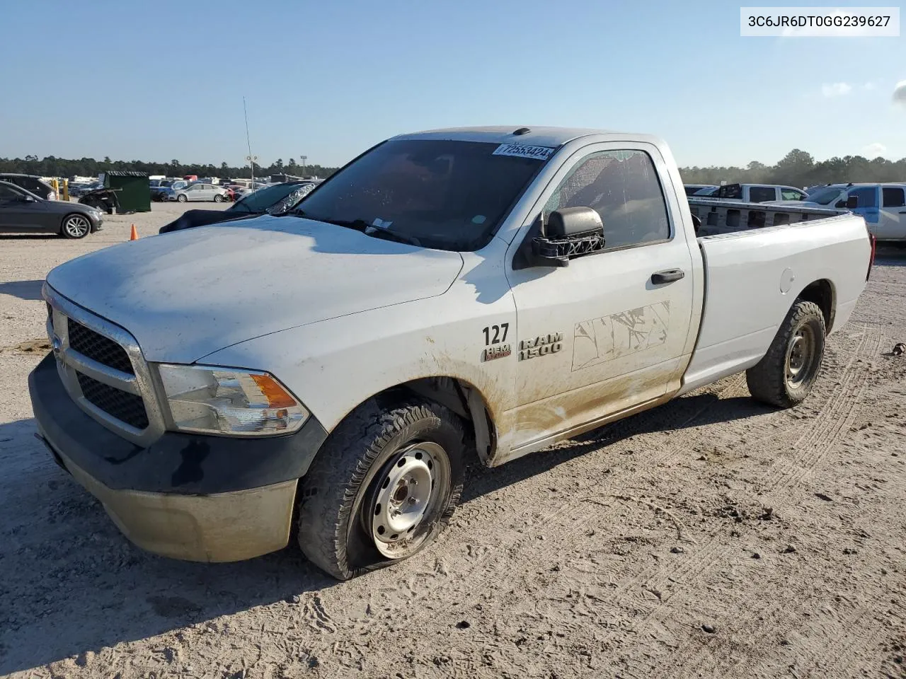 2016 Ram 1500 St VIN: 3C6JR6DT0GG239627 Lot: 72553424