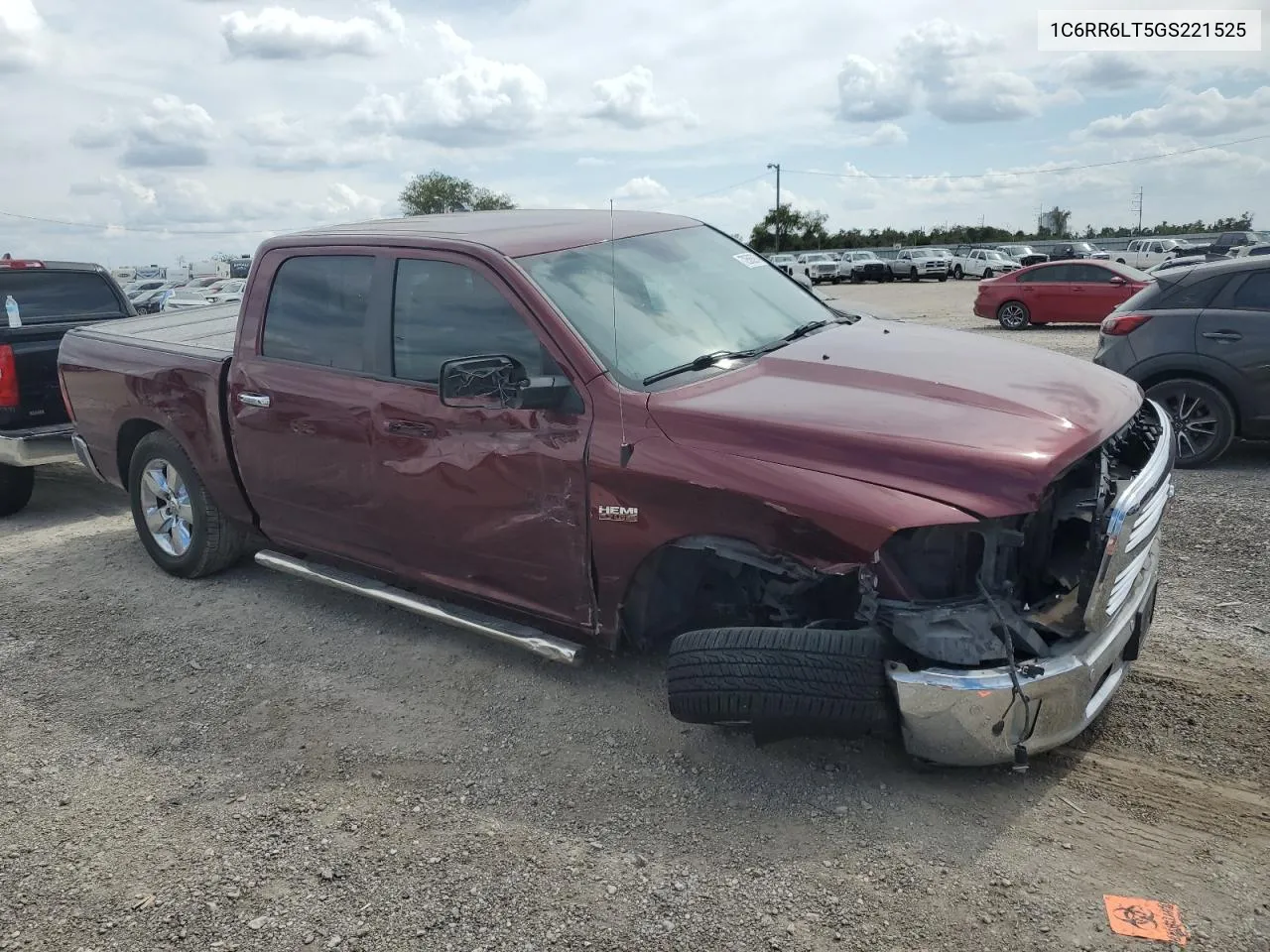 2016 Ram 1500 Slt VIN: 1C6RR6LT5GS221525 Lot: 72565974