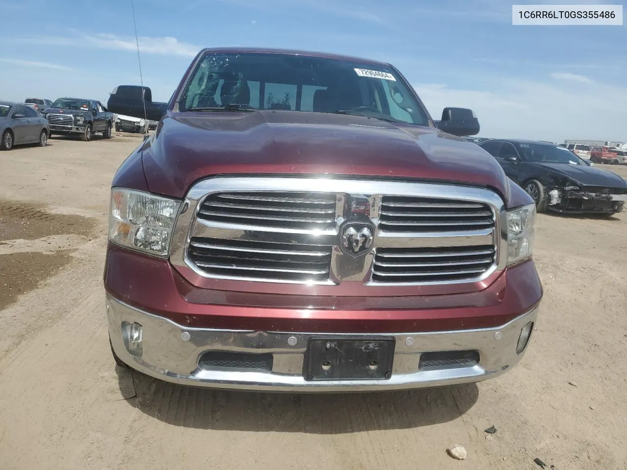 1C6RR6LT0GS355486 2016 Ram 1500 Slt