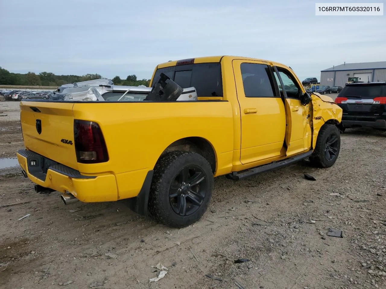 2016 Ram 1500 Sport VIN: 1C6RR7MT6GS320116 Lot: 72911024