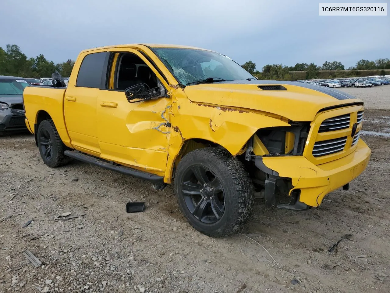 2016 Ram 1500 Sport VIN: 1C6RR7MT6GS320116 Lot: 72911024