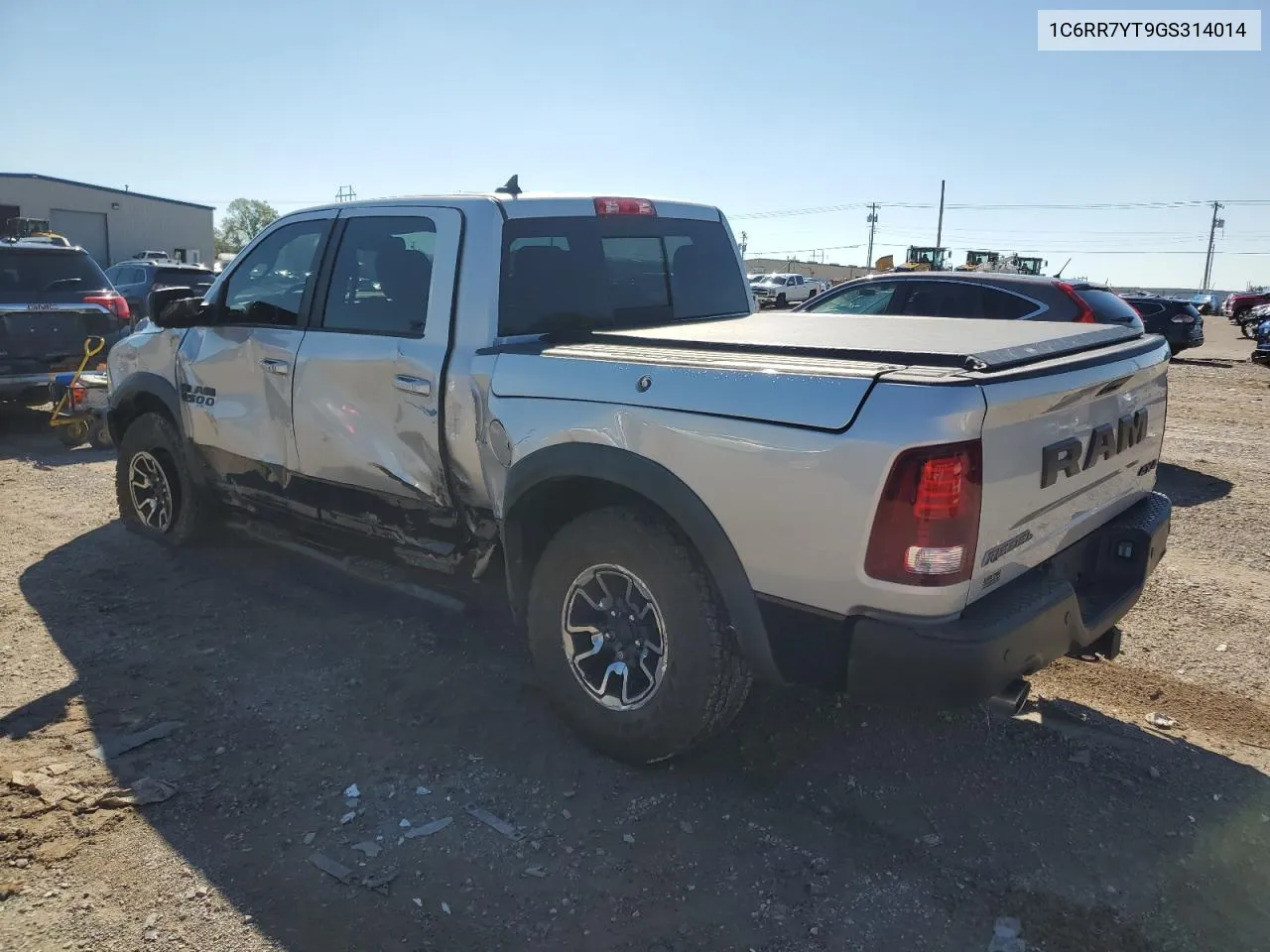 2016 Ram 1500 Rebel VIN: 1C6RR7YT9GS314014 Lot: 72958854