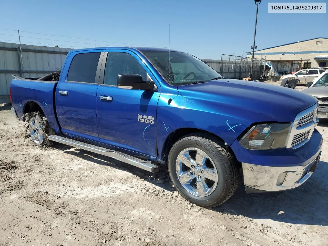 2016 Ram 1500 Slt VIN: 1C6RR6LT4GS209317 Lot: 73019404