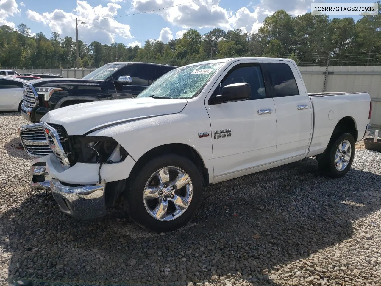 2016 Ram 1500 Slt VIN: 1C6RR7GTXGS270932 Lot: 73647744