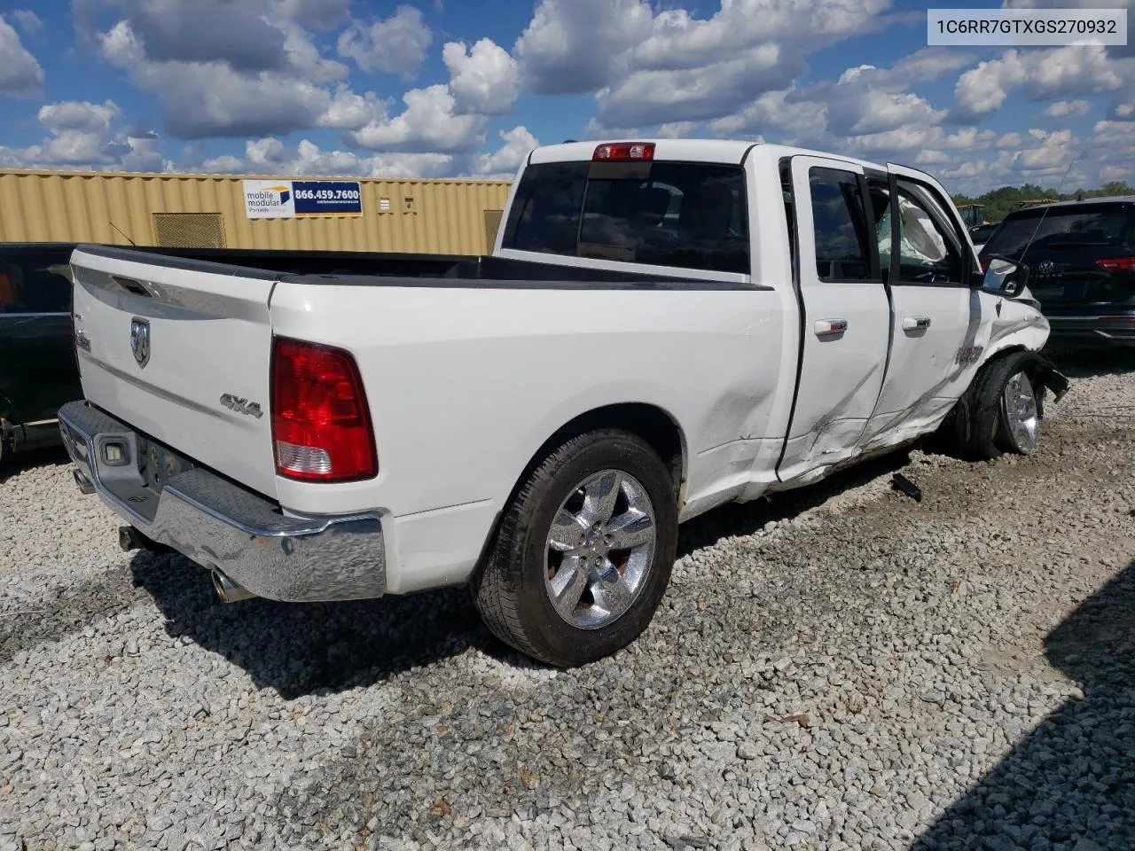 2016 Ram 1500 Slt VIN: 1C6RR7GTXGS270932 Lot: 73647744