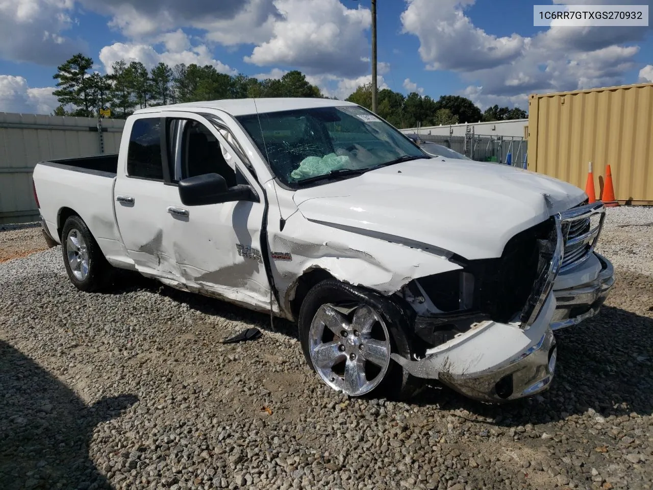 2016 Ram 1500 Slt VIN: 1C6RR7GTXGS270932 Lot: 73647744