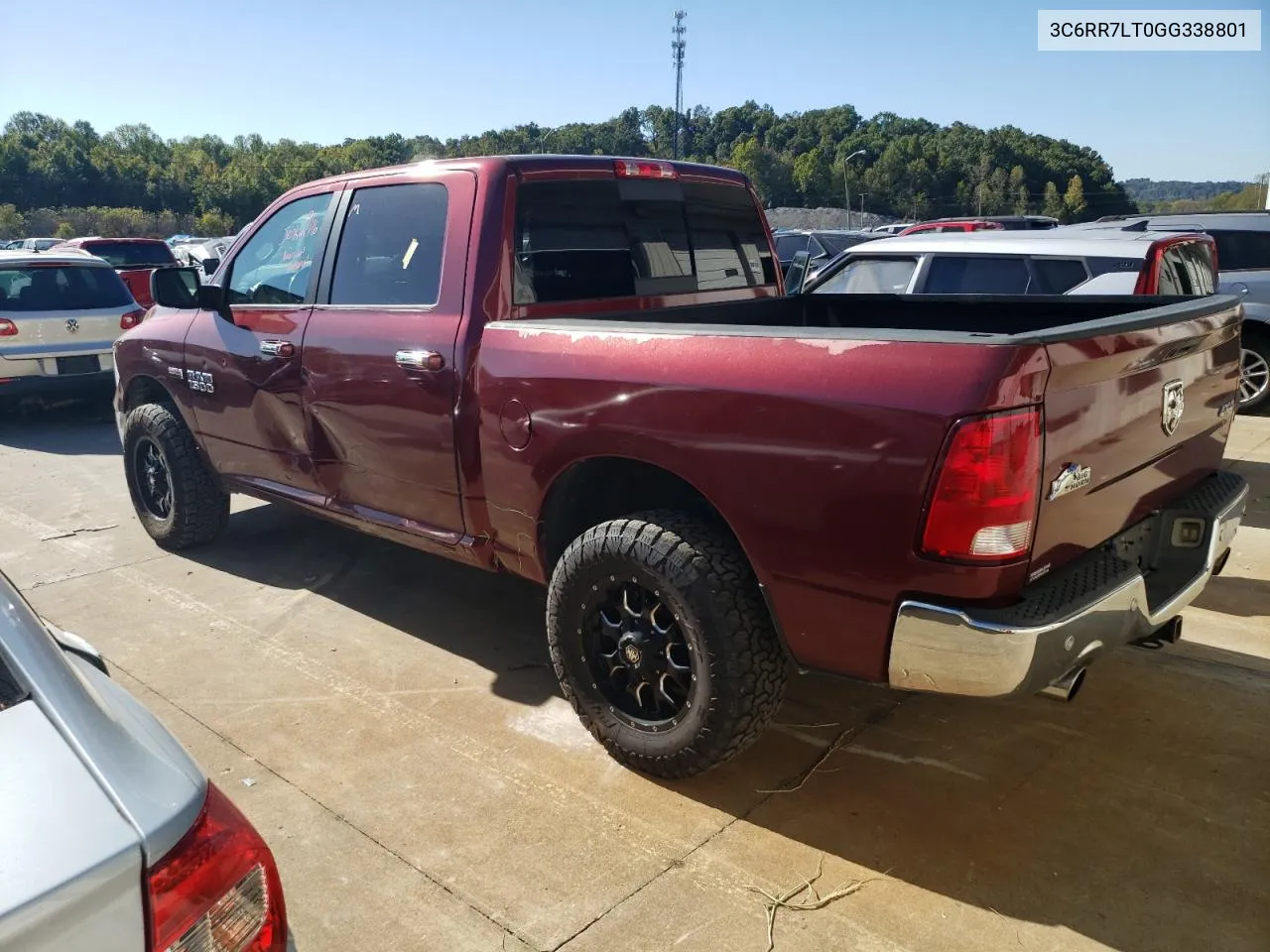 2016 Ram 1500 Slt VIN: 3C6RR7LT0GG338801 Lot: 74001324