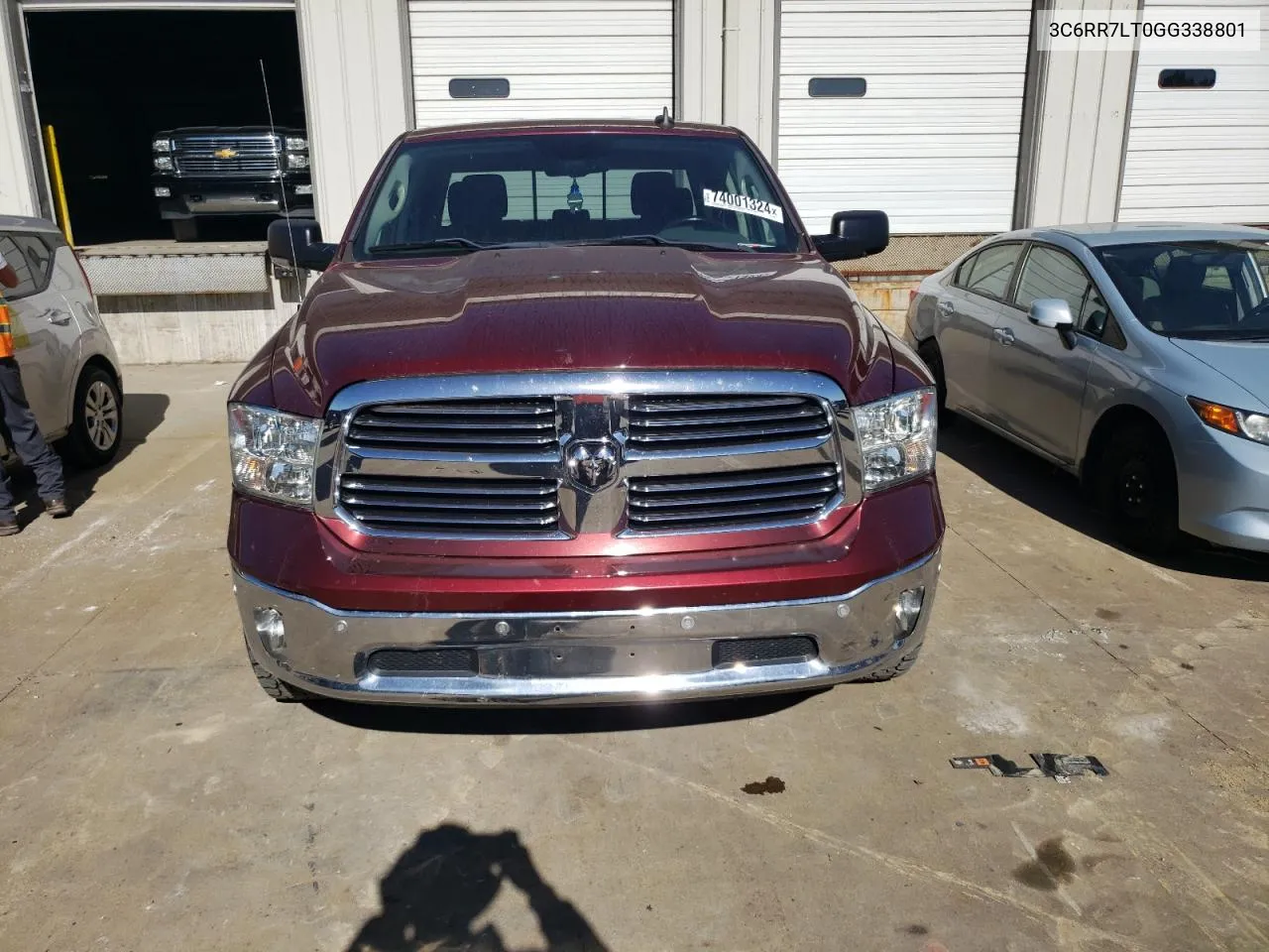 2016 Ram 1500 Slt VIN: 3C6RR7LT0GG338801 Lot: 74001324