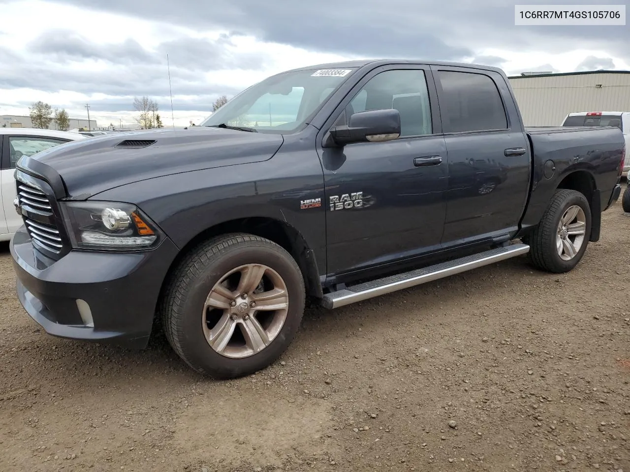 2016 Ram 1500 Sport VIN: 1C6RR7MT4GS105706 Lot: 74003384