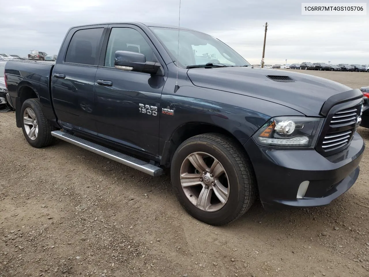 2016 Ram 1500 Sport VIN: 1C6RR7MT4GS105706 Lot: 74003384