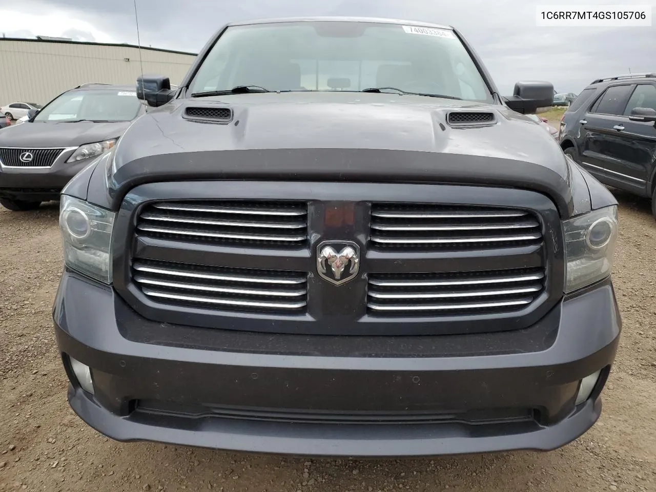 2016 Ram 1500 Sport VIN: 1C6RR7MT4GS105706 Lot: 74003384