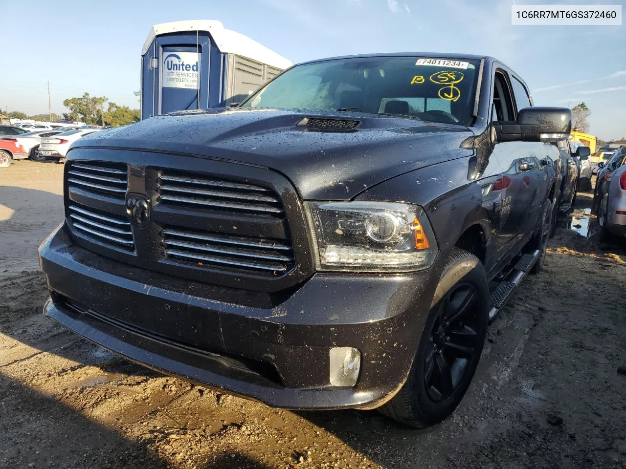 2016 Ram 1500 Sport VIN: 1C6RR7MT6GS372460 Lot: 74011234